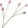 Silk-ka kunstbloem Tulp roze H 100 cm