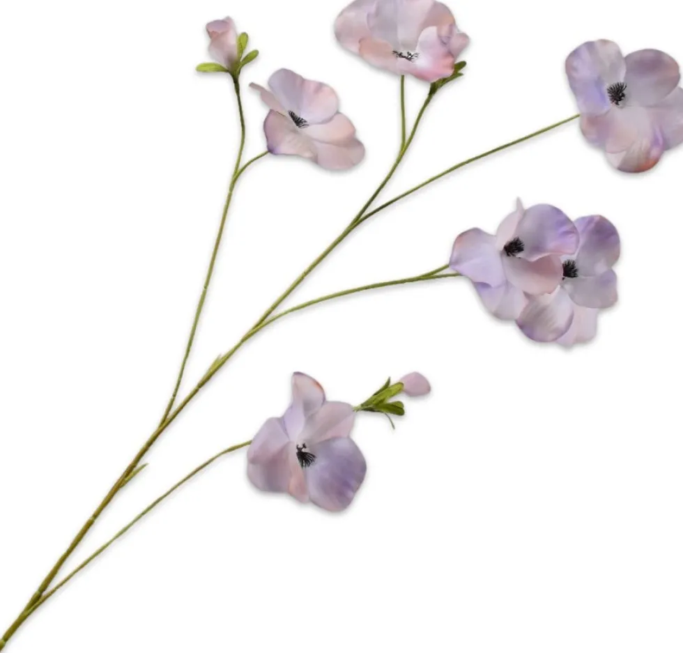 Silk-ka kunstbloem Viooltje paars H 103 cm
