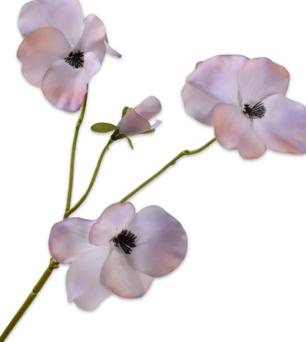 Silk-ka kunstbloem Viooltje paars H 63 cm