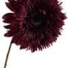 Silk-ka kunstbloem Zonnebloem paars H 71 cm