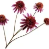 Silk-ka kunstbloem Zonnehoed paars H 90 cm