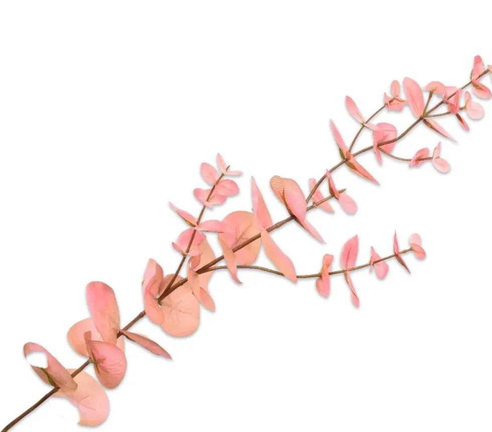 Silk-ka kunsttak Eucalyptus roze H 75 cm