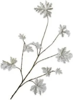 Silk-ka kunsttak Geranium grijs H 117 cm