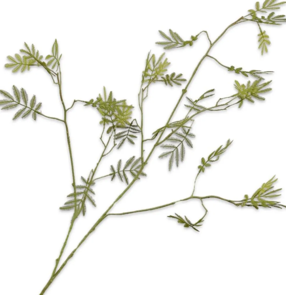 Silk-ka kunsttak Mimosa groen H 96 cm