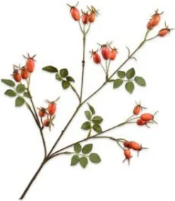 Silk-ka kunsttak Rozenbottel geel H 67 cm