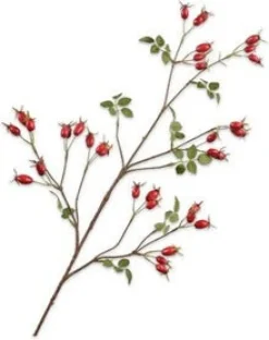 Silk-ka kunsttak Rozenbottel rood H 95 cm