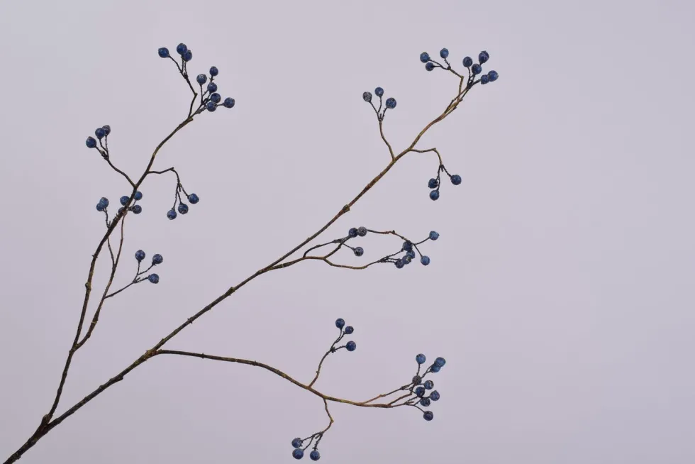 Silk-ka kunsttak Sneeuwbal blauw H 94 cm