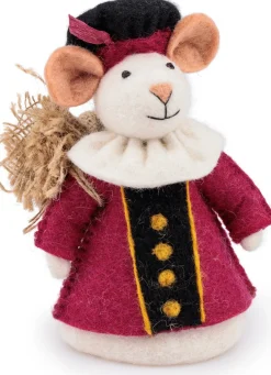 Sjaal met Verhaal sinterklaas decoratie Sint pietermuis rood 11 x 13 x 17 cm