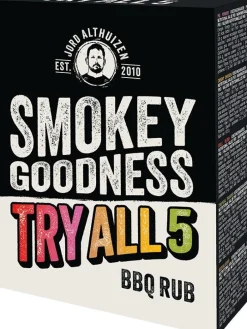 Smokey Goodness BBQ rub Try All Box 5 x 30 gr