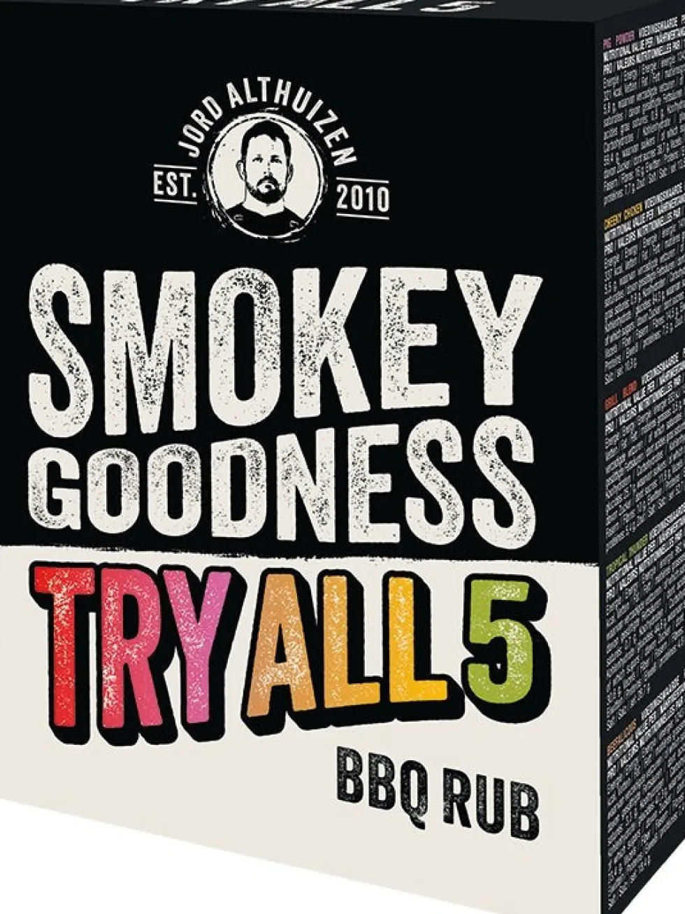 Smokey Goodness BBQ rub Try All Box 5 x 30 gr