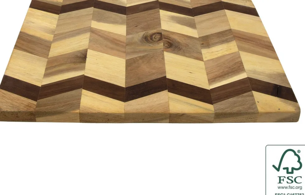 Snij- en serveerplank Jake naturel / bruin 22 x 30,5 x 1,5 cm
