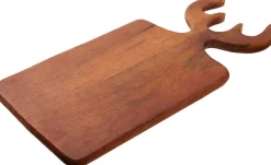 Snijplank Gewei naturel mangohout 30,5 x 13,5 x 2 cm