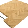 Snijplank visgraat naturel 30 x 35 cm