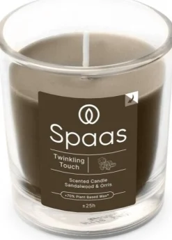 Spaas geurkaars Essential collection Twinkling Touch bruin 25 uur D 7,3 H 8,3 cm