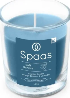 Spaas geurkaars Essential collection Soft Sunrise blauw 25 uur D 7,3 H 8,3 cm