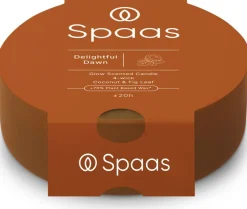 Spaas geurkaars Essential collection Delightful Dawn oranje 20 uur D 13 H 4,5 cm