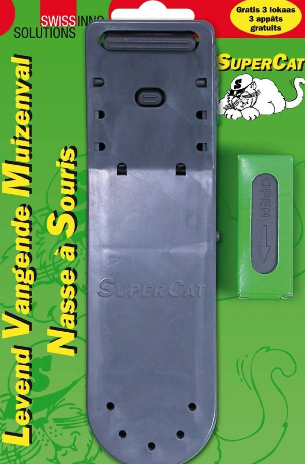 SwissInno muizenval Catch Alive 12 x 5 x 19 cm
