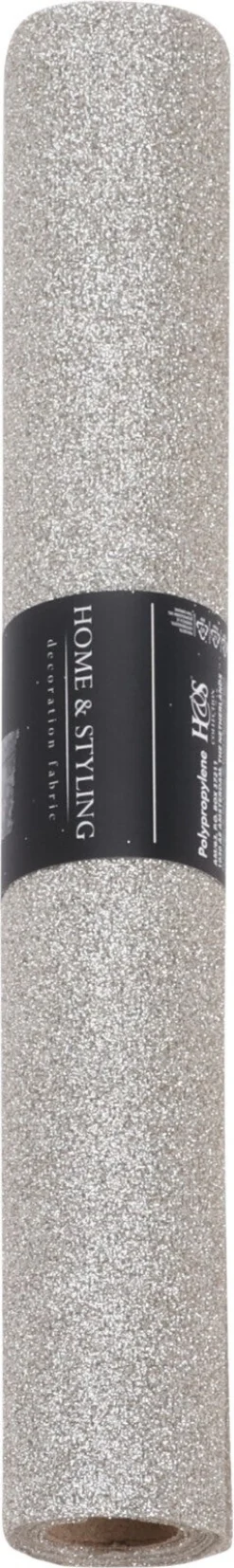 Tafelloper zilver 250 x 28 cm