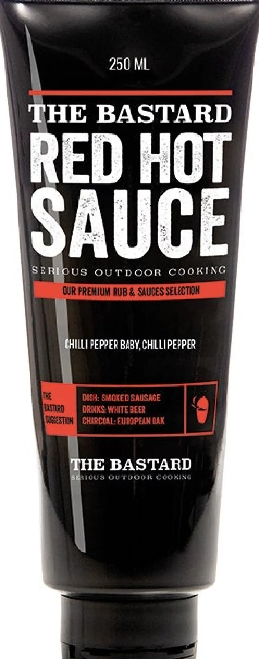 The Bastard barbecuesaus Red Hot Sauce 250 ml