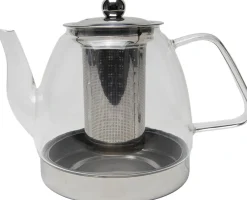 Theepot borosilicate met filter 1,2 liter