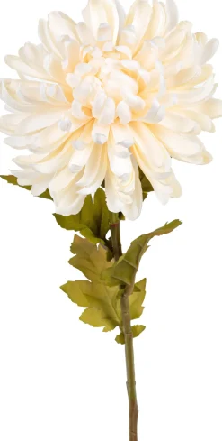 Tina kunstbloem Chrysant wit H 60 cm