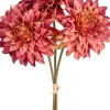 Tina kunstbloemen boeket Dahlia roze / oranje H 38 cm
