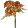 Tina kunstbloemen boeket Sierui oranje H 27 cm