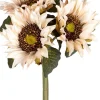 Tina kunstbloemen boeket Zonnebloem crème H 28 cm