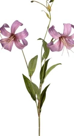 Tina kunstbloem Lelie paars H 77 cm