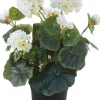 Tina kunstplant Geranium wit H 35 cm