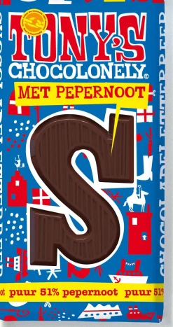 Tony's Chocolonely letterreep S puur pepernoot 180 g