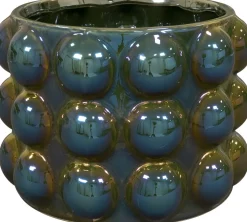 TS bloempot Musa blauw / groen D 14 H 11 cm