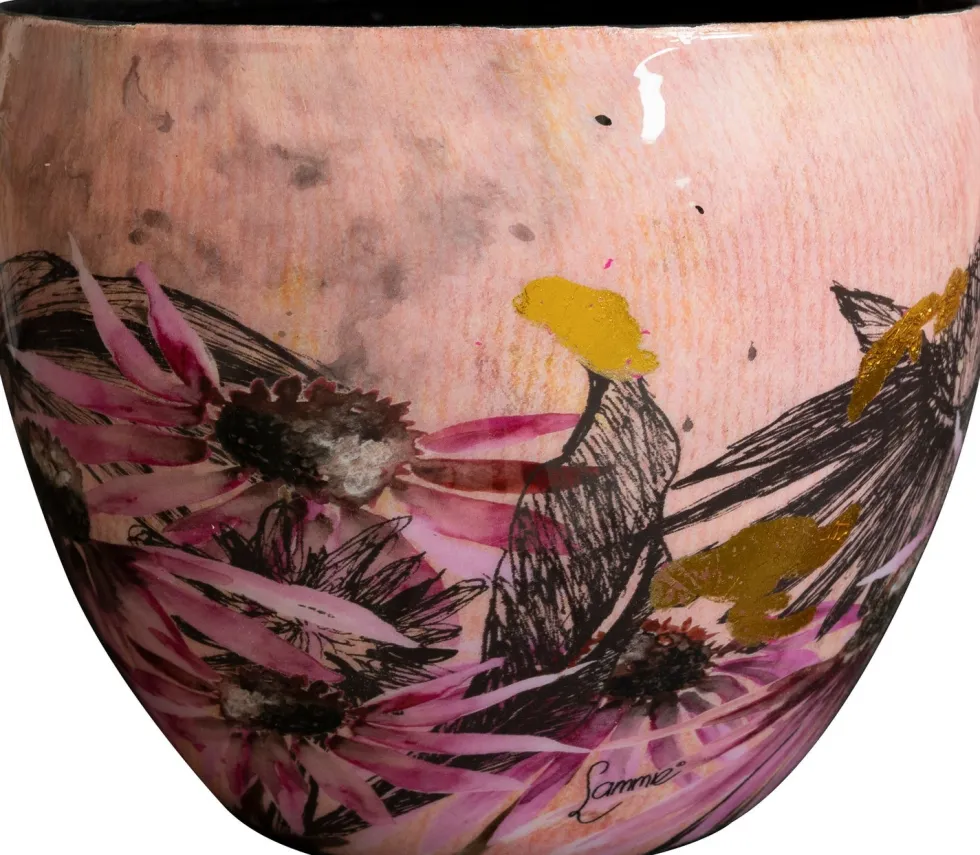 TS bloempot Polly roze D 21 H 16 cm