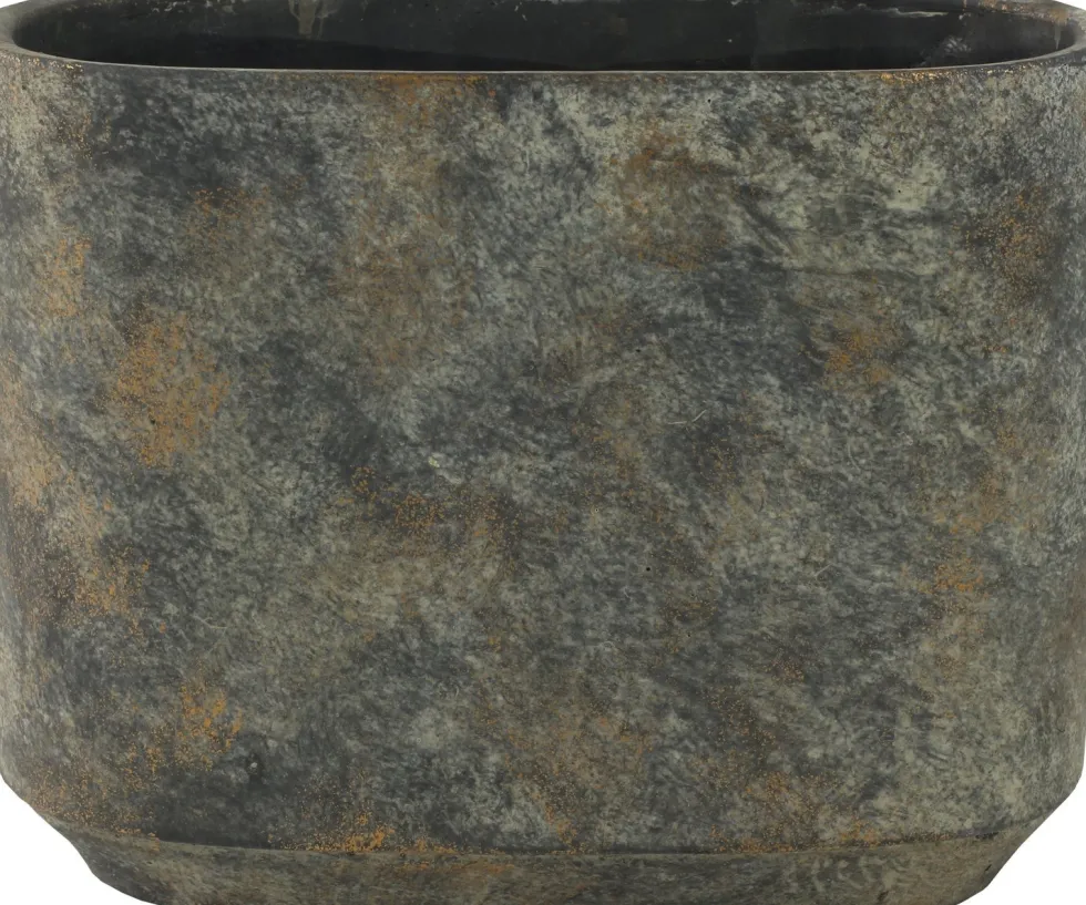 TS bloempot Saar grijs 26 x 13 x 21 cm