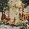TS rubber mat Woodlands Wonders dieren 40 x 60 cm