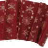 Unique Living decofabric Ice Crystal rood 28 x 300 cm