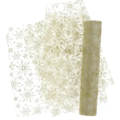Unique Living decofabric Ice Star goud 28 x 300 cm