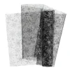 Unique Living decofabric Ice Star zwart 28 x 300 cm