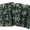 Unique Living decofabric Ice Crystal groen 28 x 300 cm