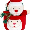 Unique Living geschenkset Joy santa knuffel en plaid 90 x 75 cm