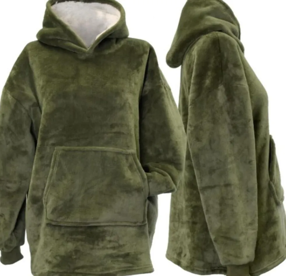 Unique Living hoodie Kids 6 tot 10 jaar groen onesize