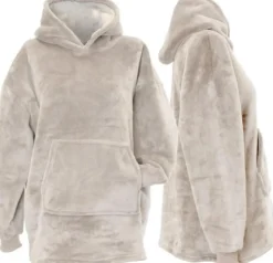 Unique Living hoodie Kids 6 tot 10 jaar grijs onesize