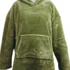 Unique living hoodie Mies groen oversized onesize