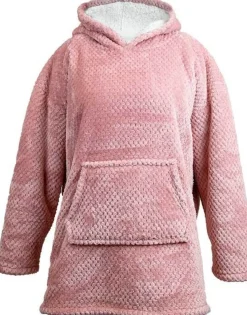 Unique living hoodie Mies roze oversized onesize