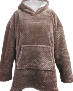 Unique living hoodie Mies taupe oversized onesize