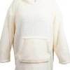 Unique living hoodie Mies wit oversized onesize