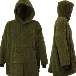 Unique Living hoodie Pleun groen onesize