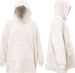 Unique Living hoodie Pleun wit onesize