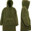 Unique Living hoodie Teddy groen onesize