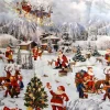 Unique Living kersttafelzeil Decor BRD kerst 140 x 10 cm